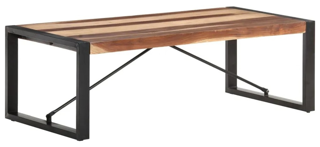 Tömör fa dohányzóasztal 120 x 60 x 40 cm