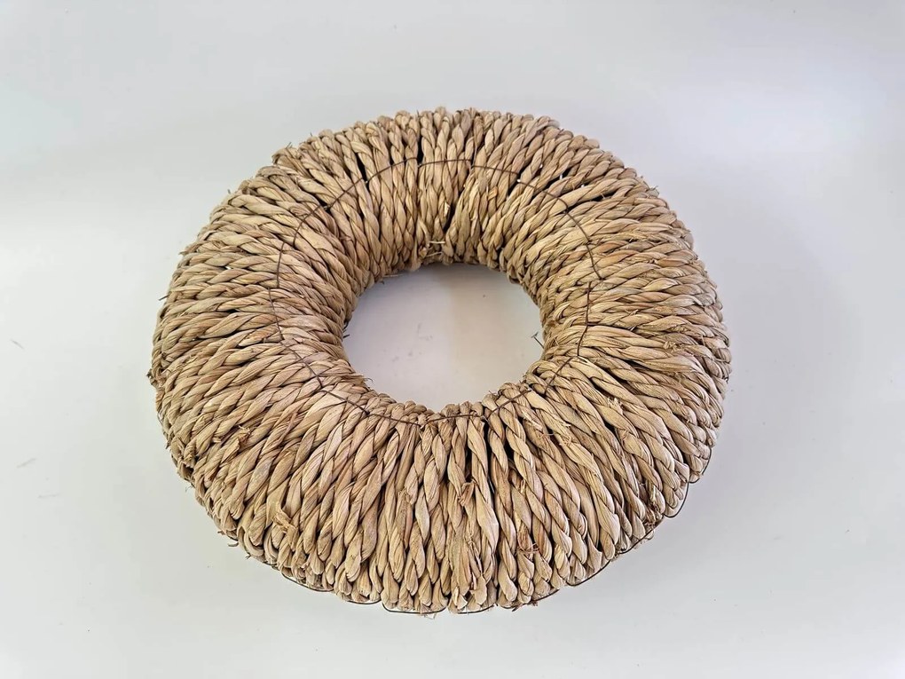 Barna természetes koszorú 35cm