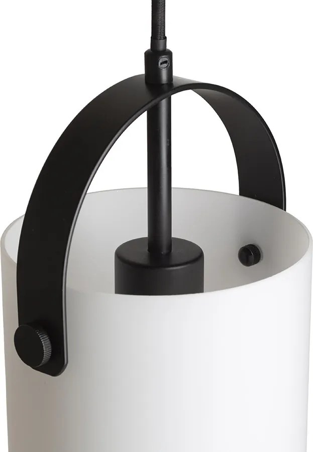 RENDL JULIETTA 16 függőlámpa opálüveg/fekete 230V LED E27 15W