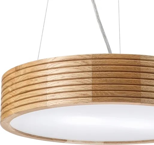 BRILAGI - CARVALHO MODERN LED csillár kábelen 2xE27/60W/230V, tölgy, átmérő 37,5 cm