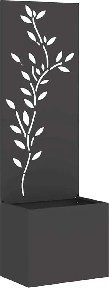 vidaXL Kertvédő vászon Fekete 50 x 32 x 150 cm Hidegen hengerelt acél