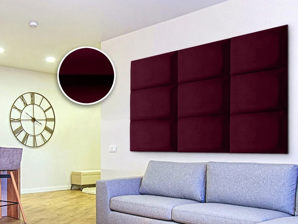 Kárpitozott panel Soundless 40x30 cm (cékla). 1068523