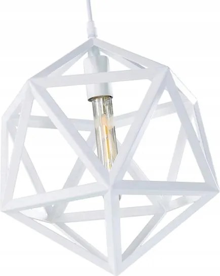 Mennyezeti függőlámpa Ketrec nagy Fehér fém