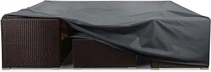 Kerti bútor huzat vízálló strapabíró 250x250x90 cm fekete