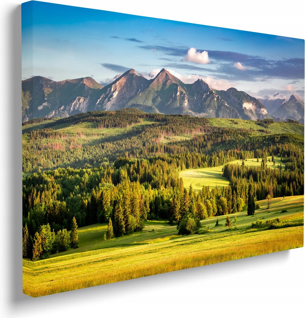 Falikép Hegyi panoráma lakásdekoráció tájkép 40x30 cm