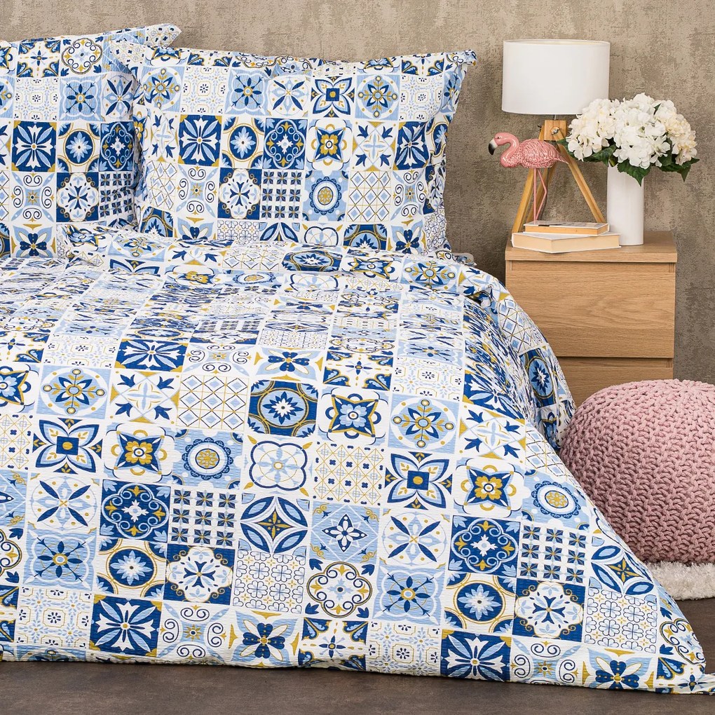 4Home Azul krepp ágyneműhuzat, 140 x 200 cm, 70 x 90 cm, 140 x 200 cm, 70 x 90 cm