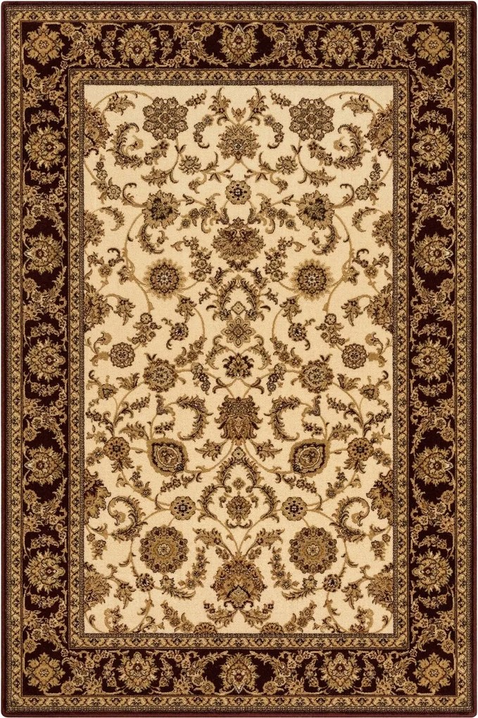 Gyapjú Szőnyeg Agnella Isfahan Anafi Borostyán Klasszikus Dísz 80x120 cm