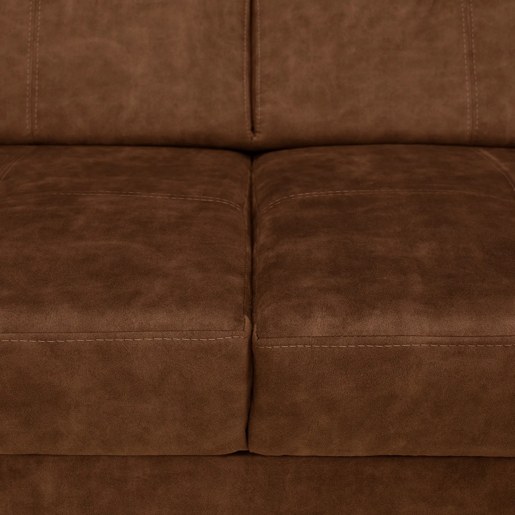 Ülőgarnitúra, barna, balos, MALAGA