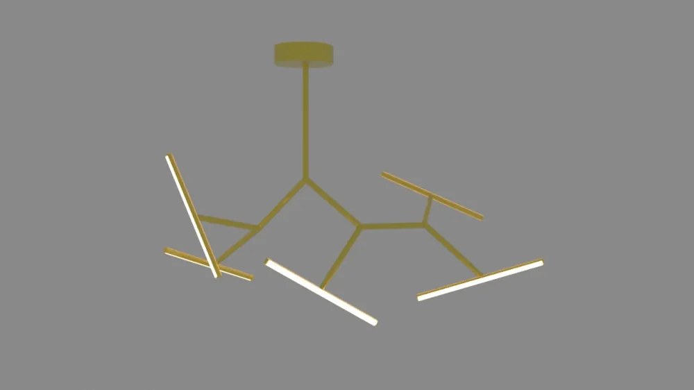 Mennyezeti Lámpa Arany ZAMBELIS 2071