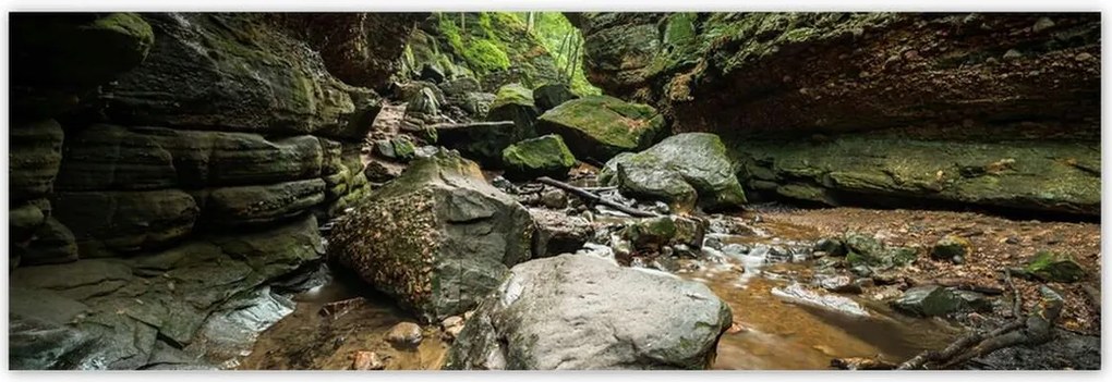 Poszterek 200x66 Sziklák Folyó Hegyek