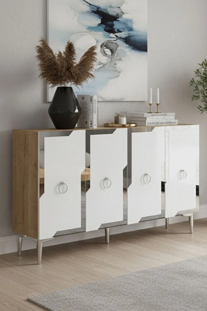 Seza 120 - Sapphire Oak, White, Silver