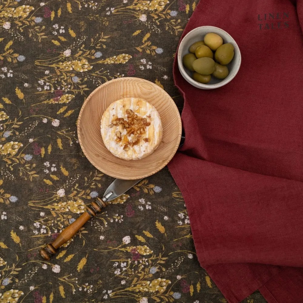 Len konyharuha 45x65 cm Marsala – Linen Tales