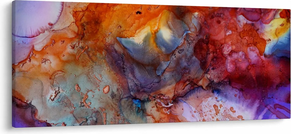 Kép - Absztrakt tinta művészet (120x50 cm)