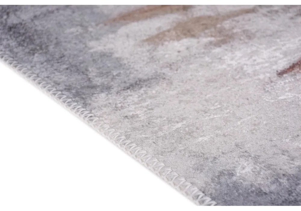 Szürke-elefántcsont színű mosható szőnyeg 80x150 cm Abstract Colors – Vitaus