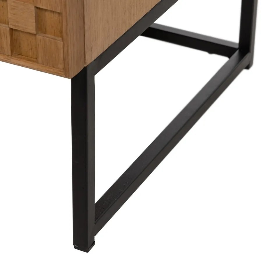 Natúr színű tálalószekrény kőrisfa dekorral 84,5x198 cm – Ixia