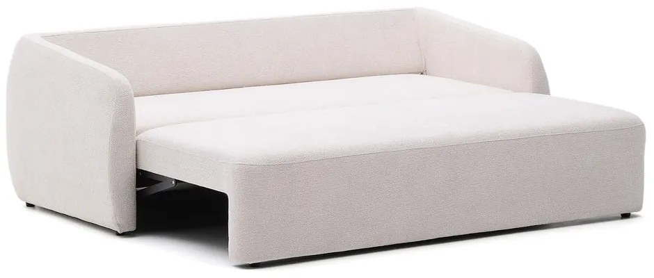Krémszínű zsenília kinyitható kanapé 225 cm Laira – Kave Home