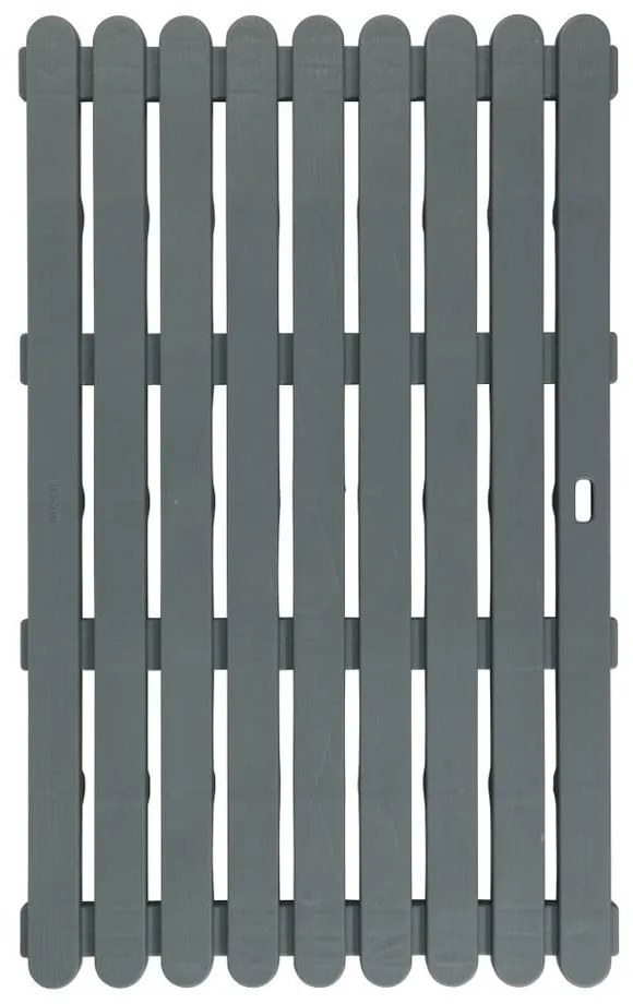 Sötétszürke kültérre is alkalmas kilépő, 80 x 50 cm - Wenko