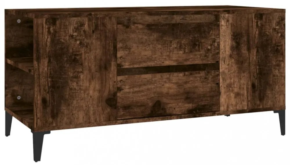 füstös tölgy színű szerelt fa TV-szekrény 102x44,5x50 cm
