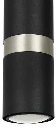 Csillár zsinóron JOKER 1xGU10/25W/230V fekete/matt króm