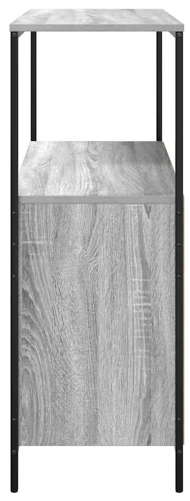szürke sonoma fürdőszobaszekrény polcokkal 76,5x35x95 cm