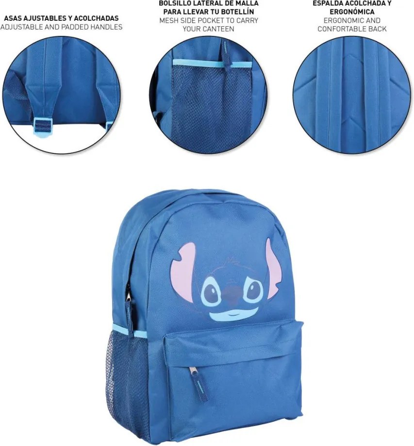 Disney Lilo és Stitch, A csillagkutya Blue iskolatáska, táska 41 cm