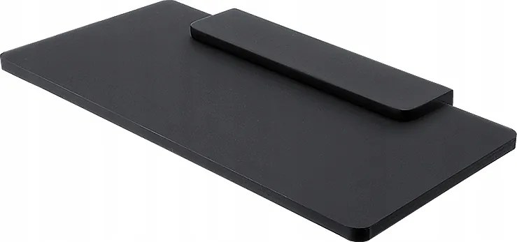 Nimco Maya fekete plexi fürdőszobai polc 20 cm Mac X320-C-90