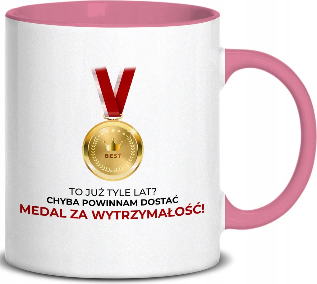 Rózsaszín füles bögre Már Évek Óta? Kapnom Kellene Egy Slágerérmet az évfordulóra