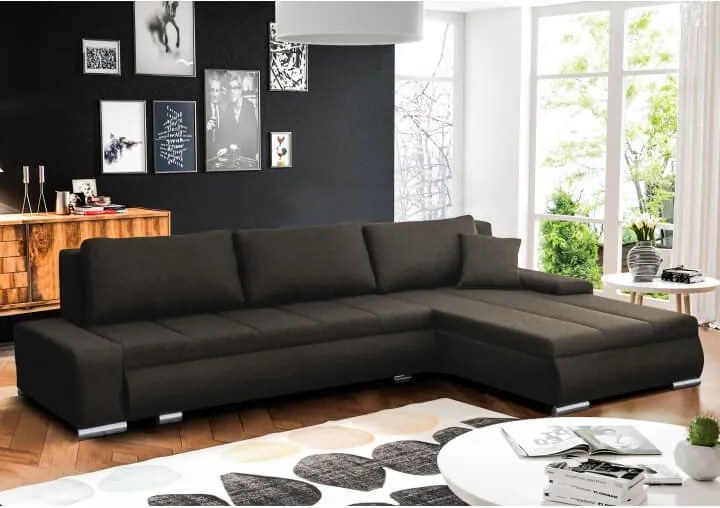 Ülőgarnitura, szövet barna, TONIKS