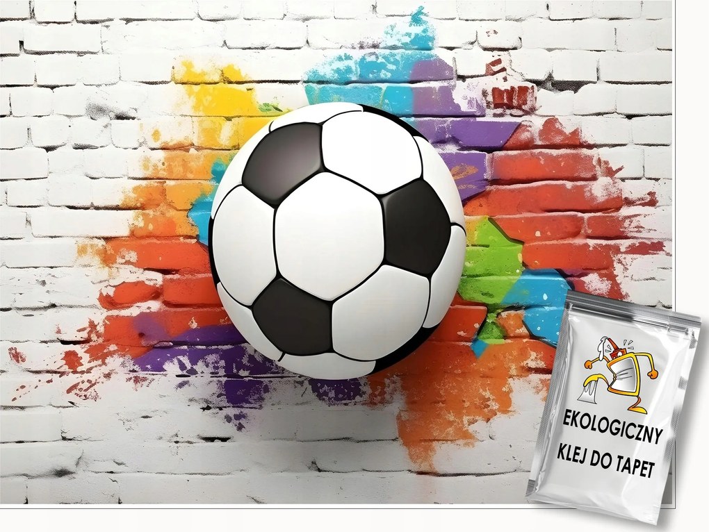 Fotótapéta Foci 3D Graffiti Fiú Ifjúsági Tapéta 250x175