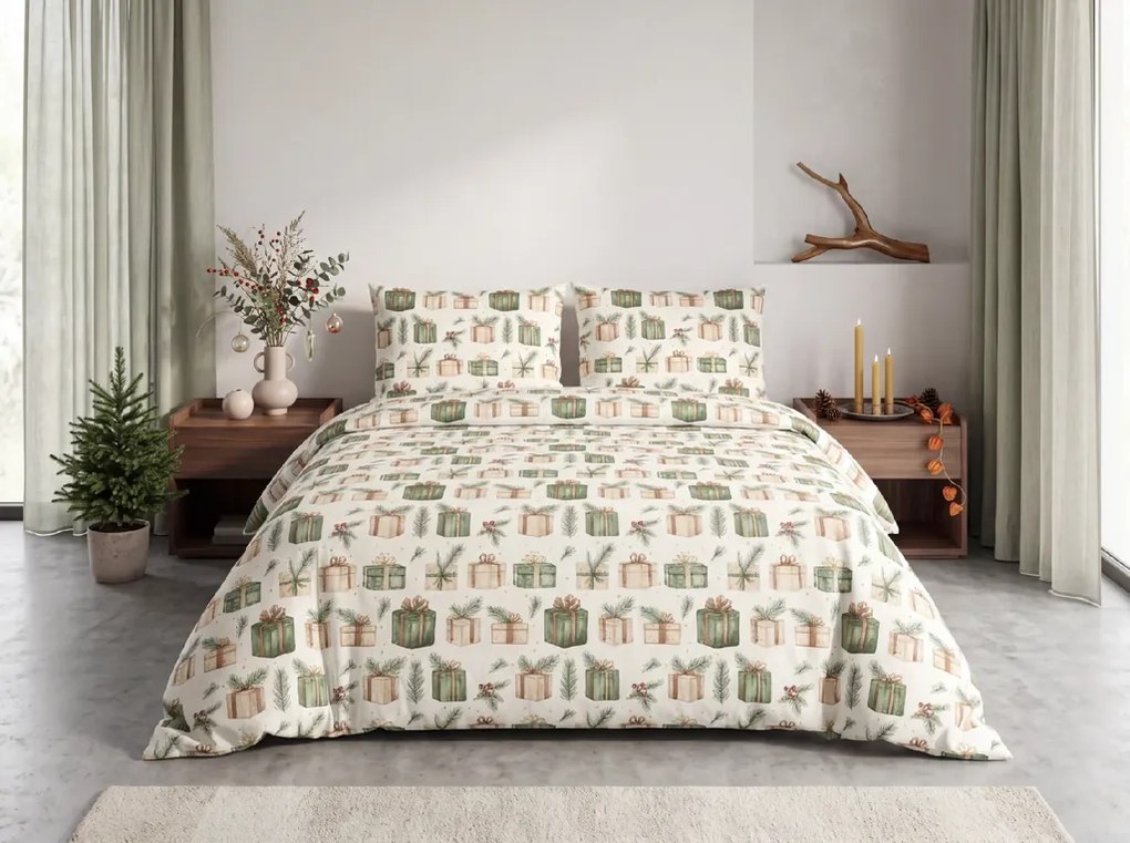 Polipamut ágynemű MERRY GIFTS POLY színes kivitel Ágyneműhuzat mérete: 70 x 90 cm | 140 x 220 cm