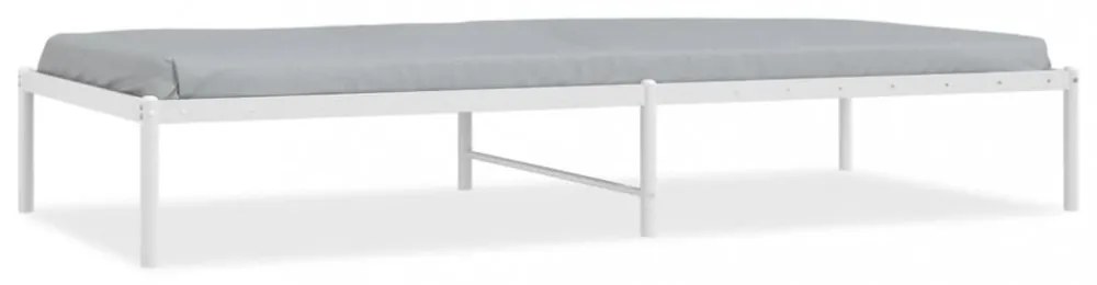 fehér fém ágykeret 90x200 cm