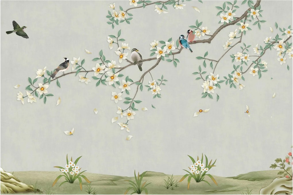 Kép - madárleszállás (90x60 cm)