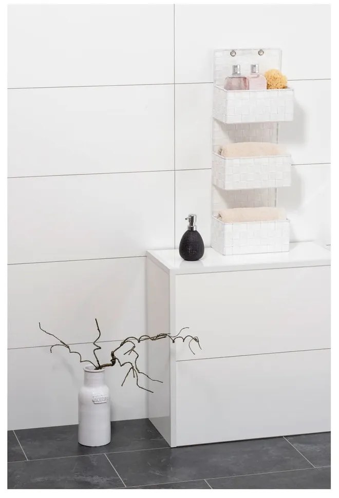 Adria fehér fürdőszobai rendszerező, 3 rekesszel - Wenko