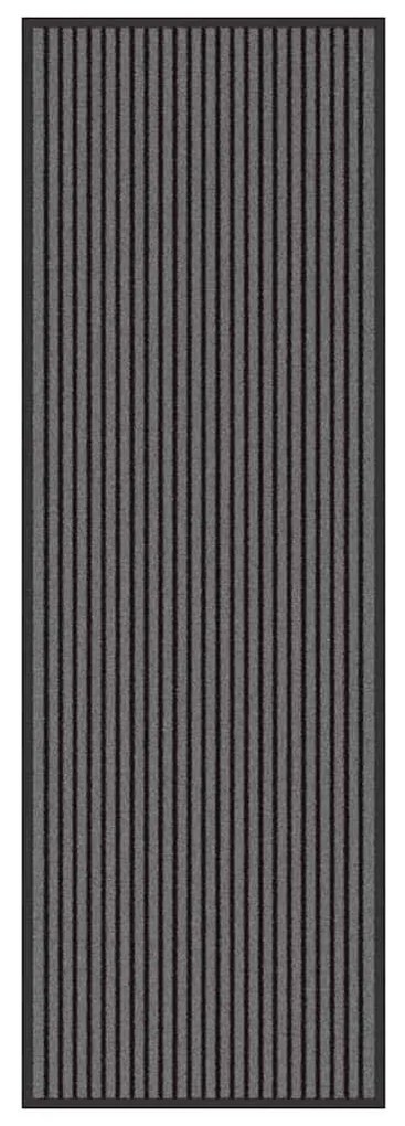 Ajtószőnyeg Fekete és Szürke 60 x 180 cm Polipropilén, PVC