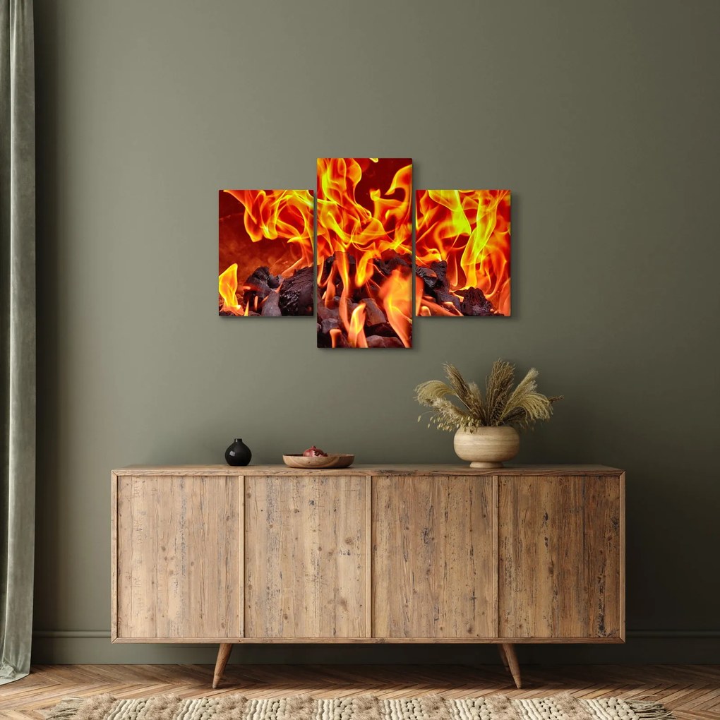Az égő szén képe (90x60 cm)