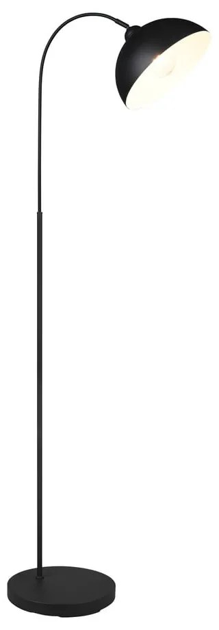 Fekete állólámpa fém búrával (magasság 170 cm) Sierra – Trio