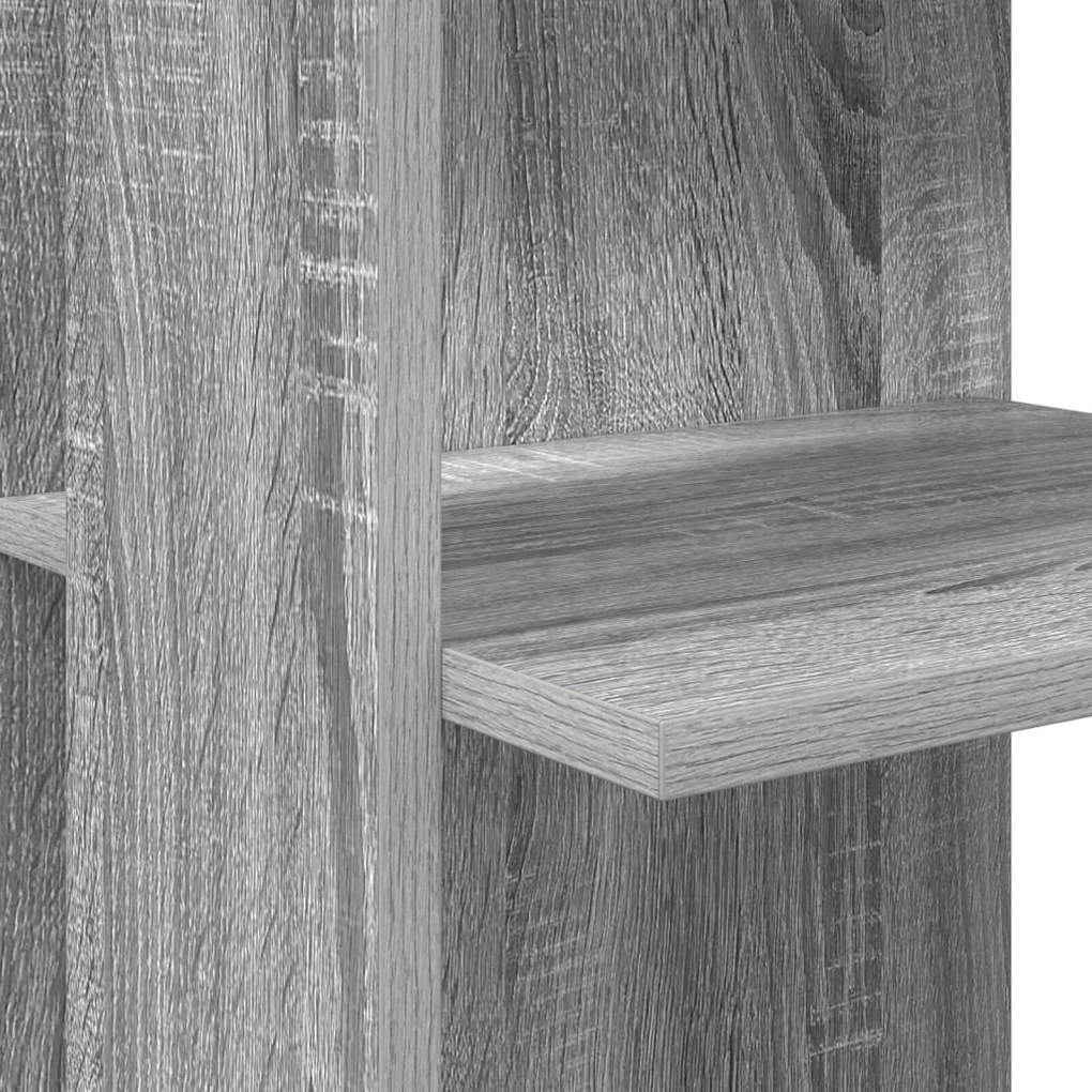 vidaXL Sarokíróasztal Szürke Sonoma 140 x 113,5 x 75 cm Faanyag