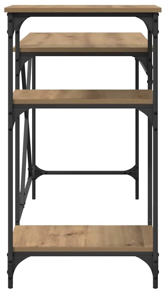 vidaXL Asztal Artisan tölgy 135 x 50 x 90 cm Faanyag