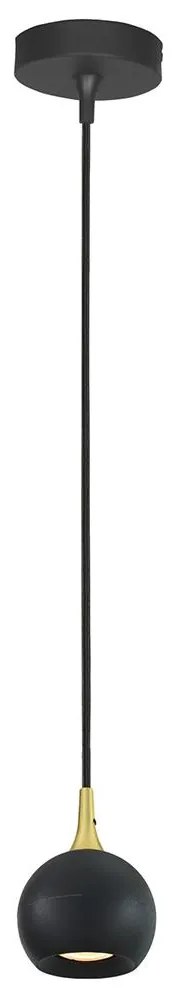 Lucide 09434/01/30 - Csillár zsinóron FAVORI 1xGU10/5W/230V fekete