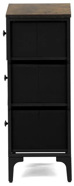 Többszínű MDF Komód 45×30×77 cm. AUK-W2001 BK