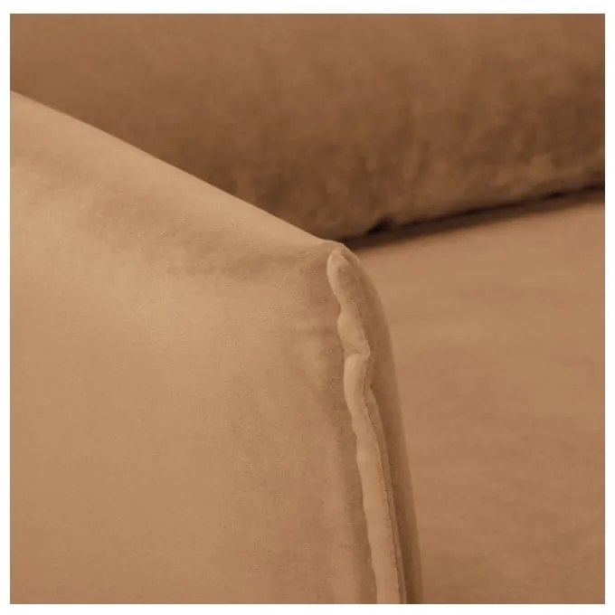 Barna bársony fotel Juli – Ropez