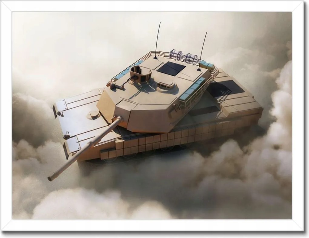 Poszterek keretben 40x30 Nehéz katonai tank