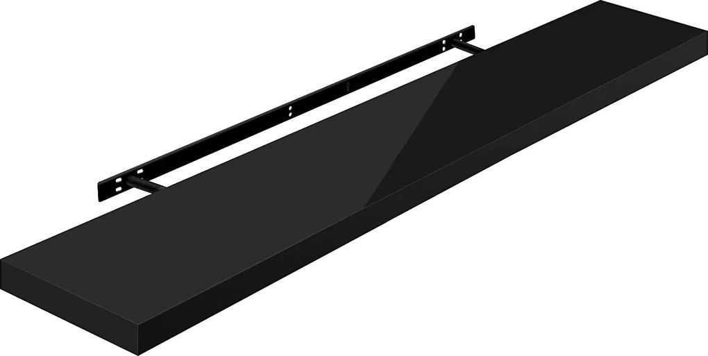 Polc Mdf Woltu 110 x 22,9 cm fekete