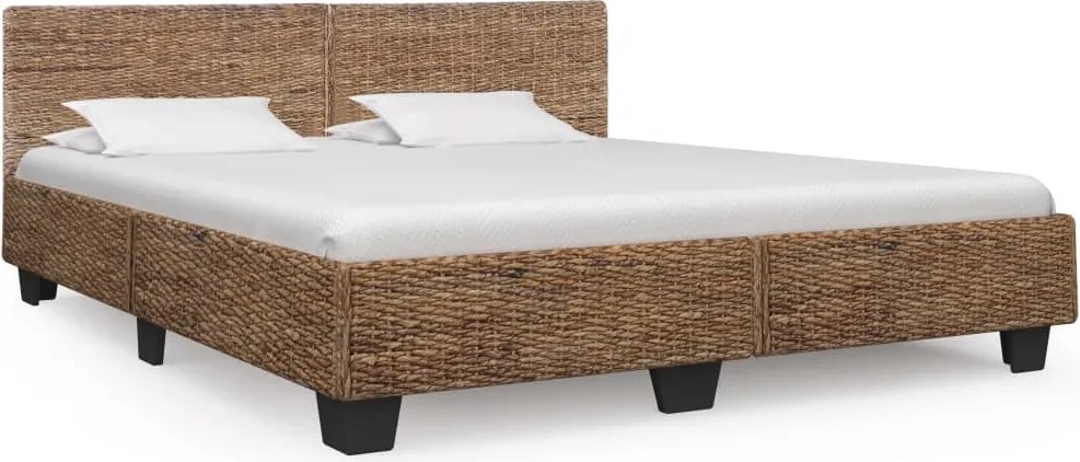vidaXL természetes rattan ágykeret 180 x 200 cm