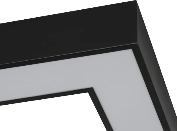 LED mennyezeti lámpatest LED/150W/230V 3000/4000/6500K 120x120 cm fekete