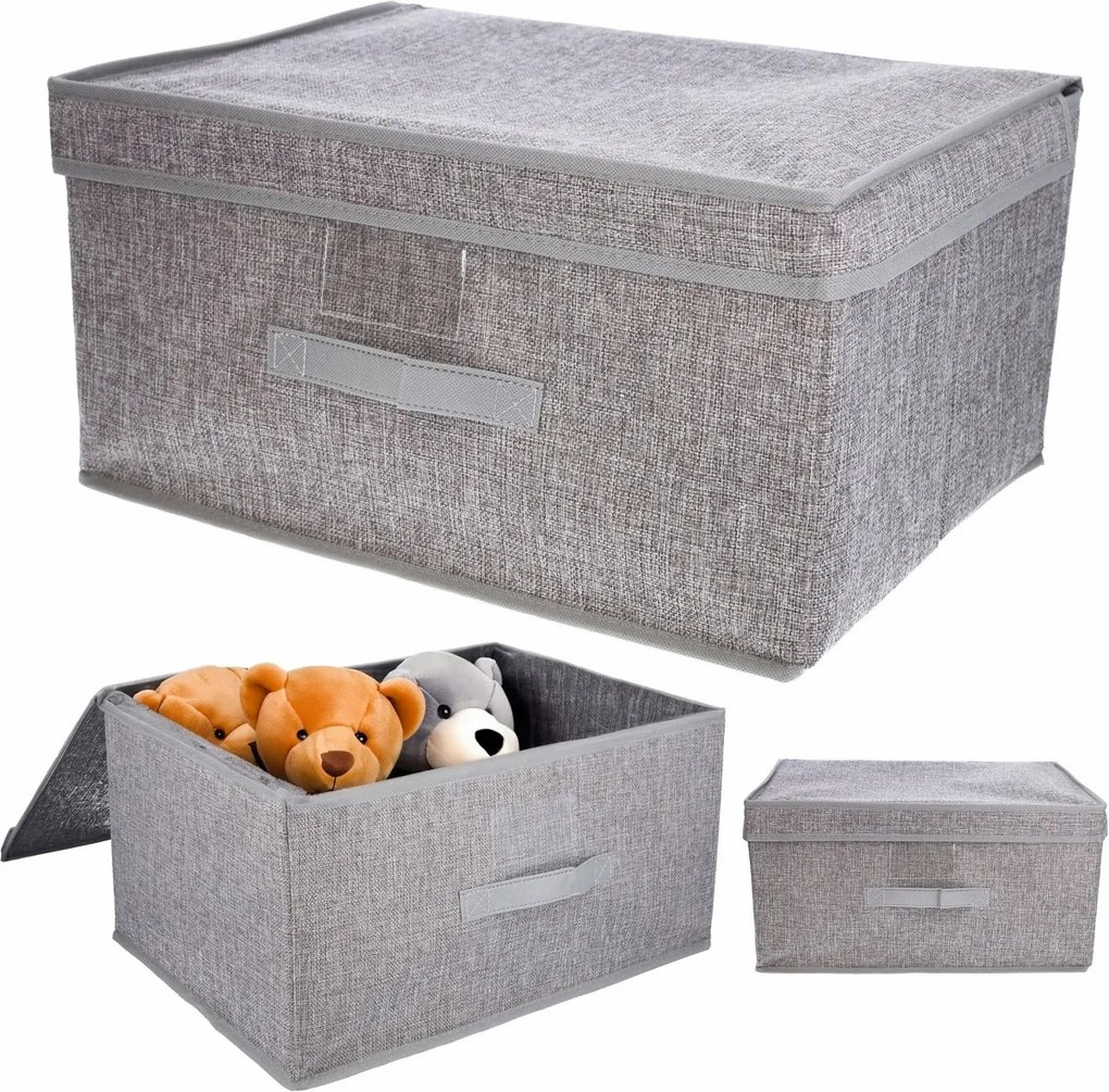 Összecsukható tárolódoboz felnyitható fedéllel 44× 33 × 22 cm, L