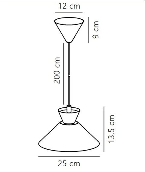 Nordlux - Csillár zsinóron DIAL 1xE27/40W/230V átm. 25 cm fehér