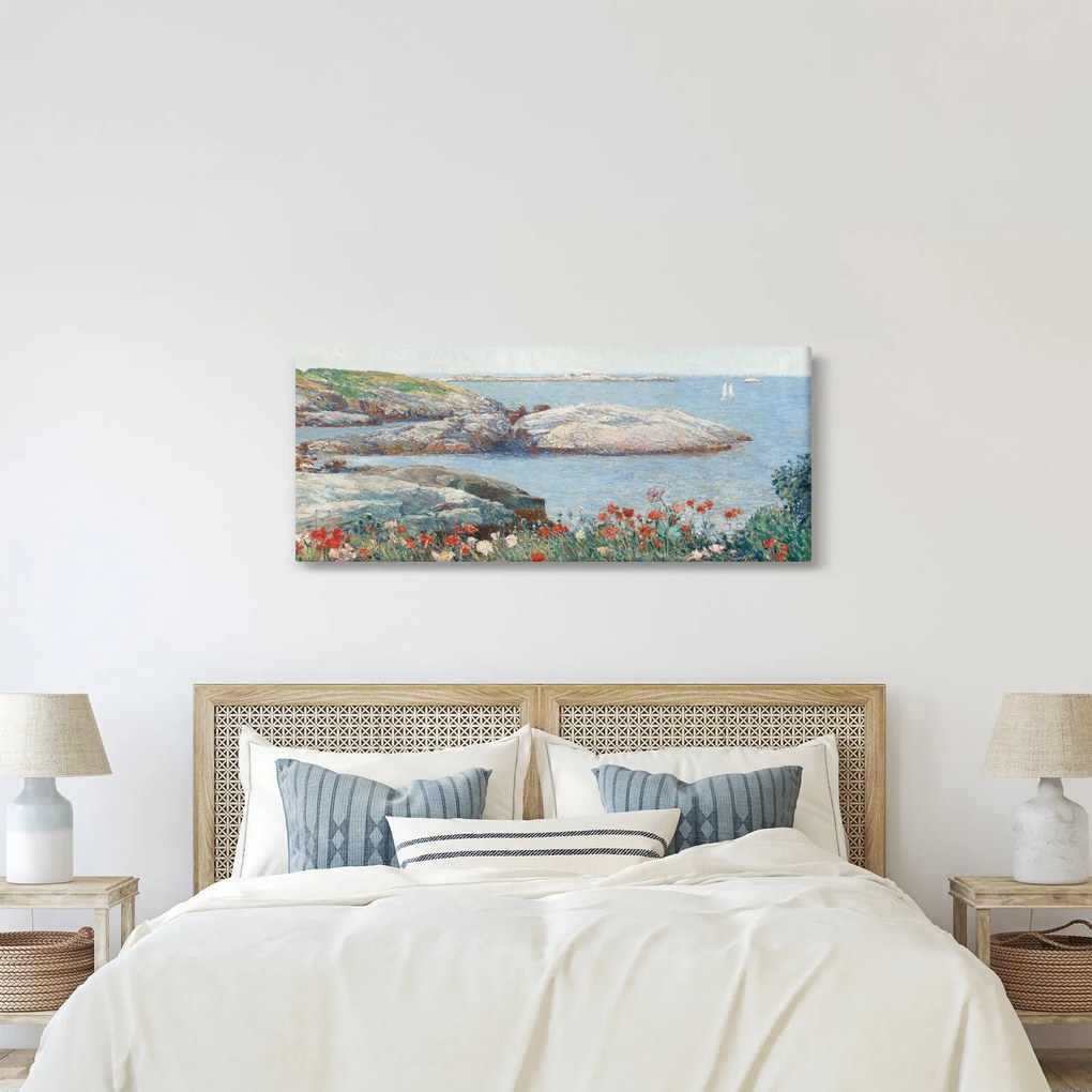Kép - Childe Hassam, Poppies,  Isles of Shoals, reprodukciók (120x50 cm)