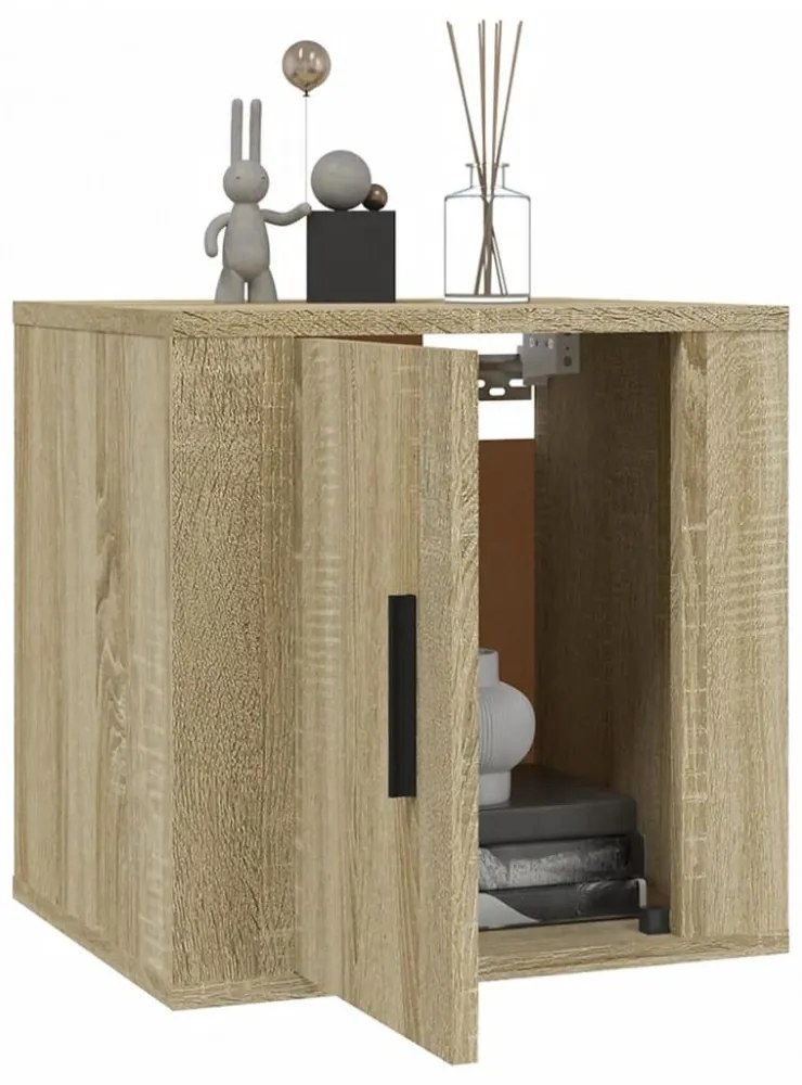2 db sonoma tölgy fali TV-szekrény 40x34,5x40 cm