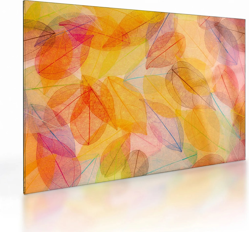 Kép - Háttér az őszi levelekből (üvegen) (70x50 cm)